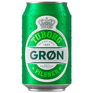 Grøn Tuborg 33.0 dåse
